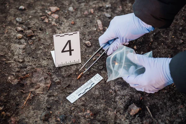 Investigación de la escena del crimen — Foto de Stock