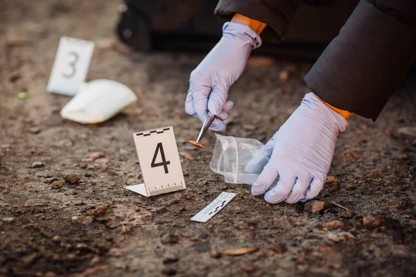 Investigación de la escena del crimen — Foto de Stock