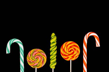renkli lolipop ve tatlılar
