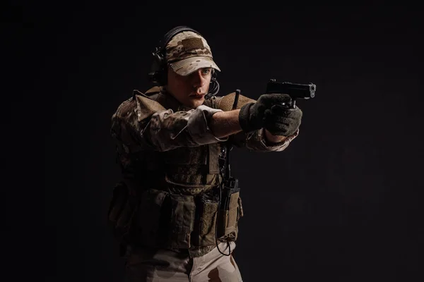 Soukromý Vojenský Dodavatel Odstřelovací Puškou Válka Armáda Zbraně Technologie Lidé — Stock fotografie