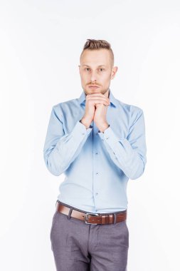 dua sakallı iş adamı  