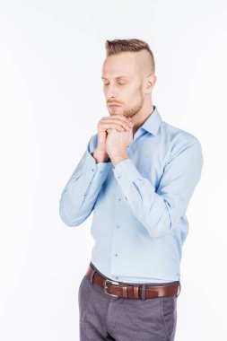 dua sakallı iş adamı  