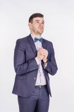 iş adamı elleriyle dua 