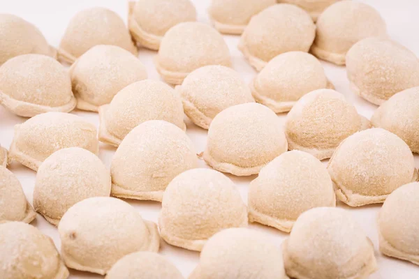 Frozen dumplings background — Stock Photo, Image