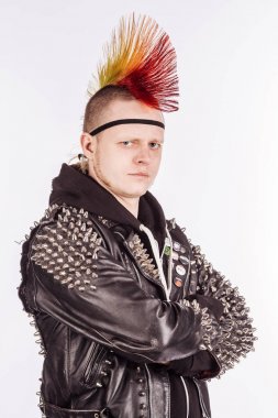 Punk rocker Mohawk ile 