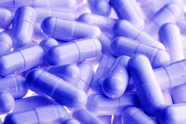 Cápsulas blancas. Concepto de medicina y farmacia . —  Fotos de Stock