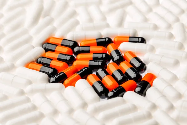 Capsule Pillole Diverse Medicina Farmacia Concetto — Foto Stock