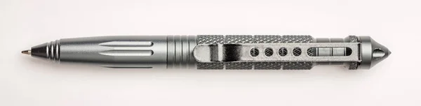Tactical Ballpoint Pen on a white background — Stock Photo, Image