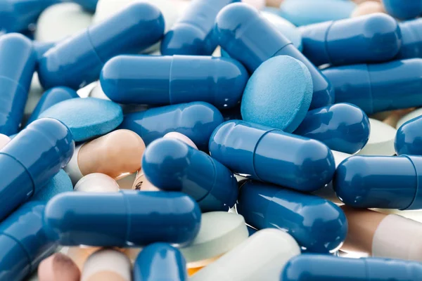 Pillole Capsule Multicolore Medicina Farmacia Concetto — Foto Stock