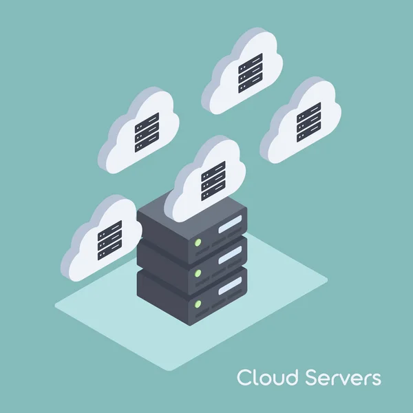 Cloud datamigratie — Stockvector