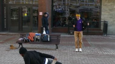 Sokak dansçısı eski Arbat dans Break