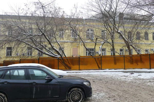 Basmanny Tribunal Distrital de Moscou no inverno — Fotografia de Stock