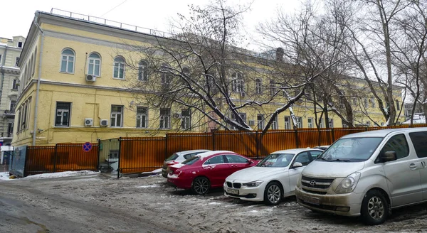 Basmanny District Court of Moscow in the winter — Stock Photo, Image