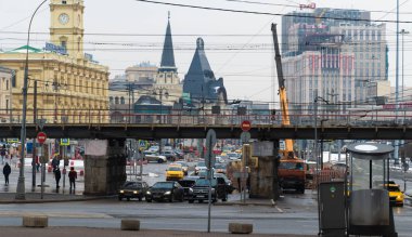 Moskova 'daki üç tren istasyonunun alanı