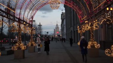 Moskova 'da yeni yıl ışıklandırması 2020