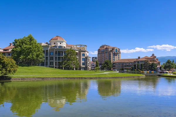 Kelowna şehir Waterfront Okanagan Gölü Kelowna British Columbia Amerika Birleşik Devletleri
