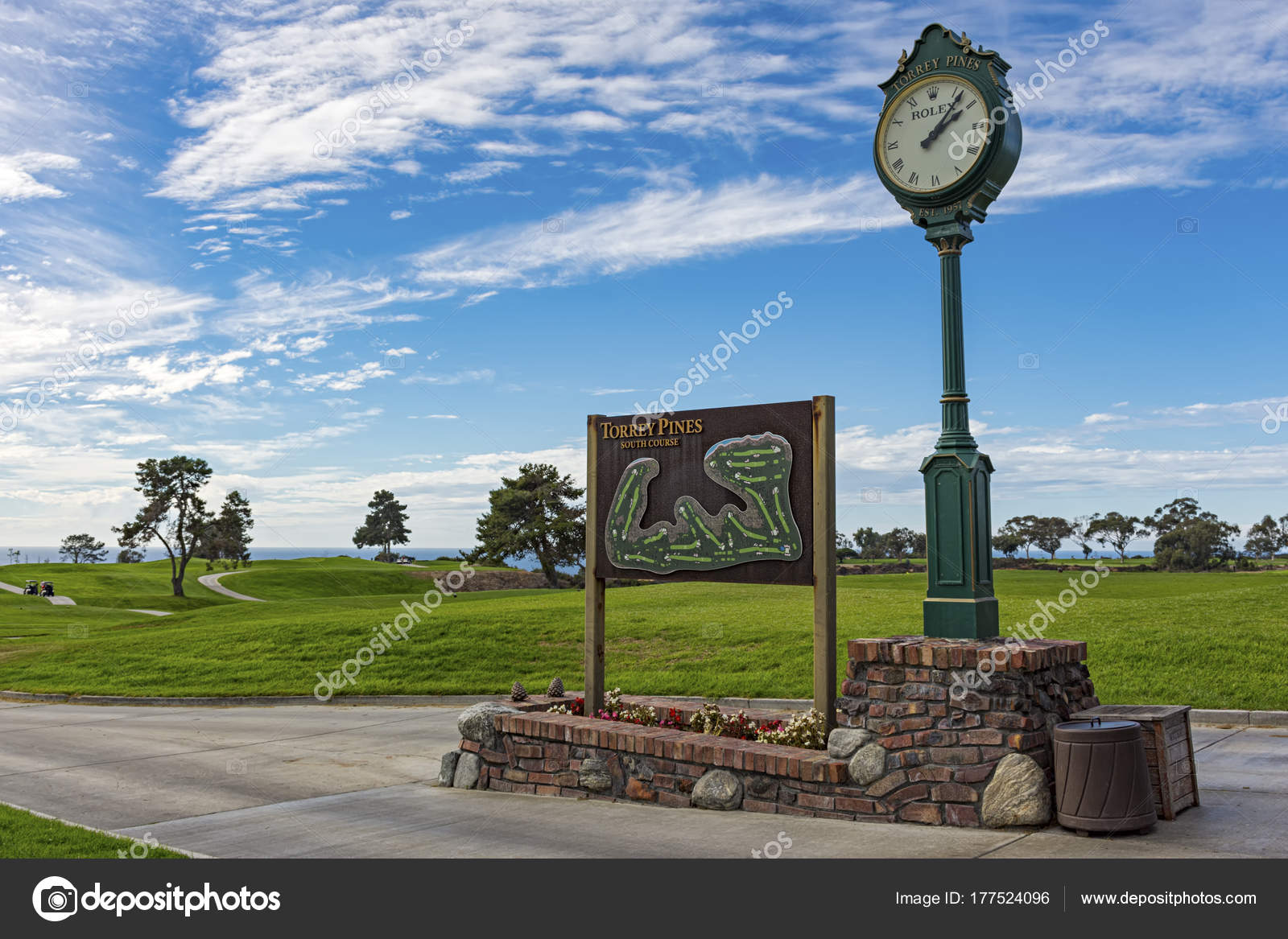 rolex golf course clock