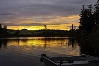Corbett Lake at Sunrise near Merritt British Columbia Canada clipart