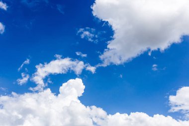 Sabah bulutlu mavi gökyüzü, duvar kağıdı arka plan doğal