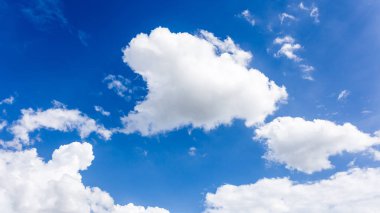 Sabah bulutlu mavi gökyüzü, duvar kağıdı arka plan doğal