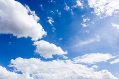 Sabah bulutlu mavi gökyüzü, duvar kağıdı arka plan doğal