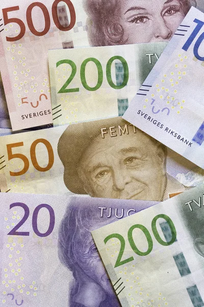 Valuta svedese Primo piano — Foto Stock