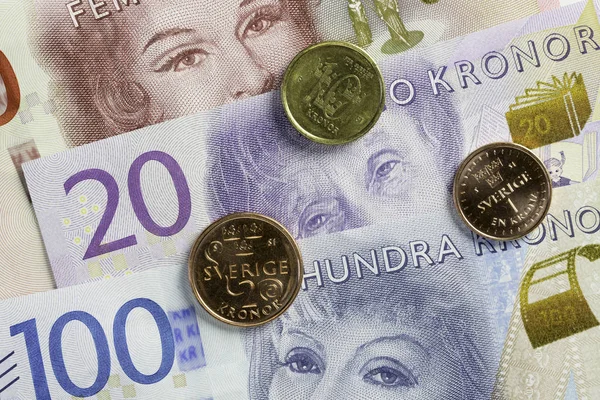 Moneda sueca de cerca — Foto de Stock
