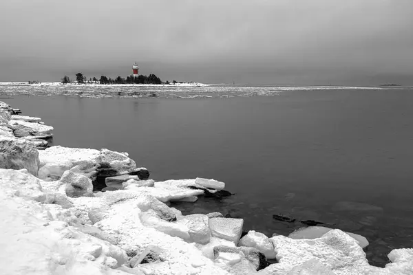 얼음 바다 빛 하우스 — 스톡 사진