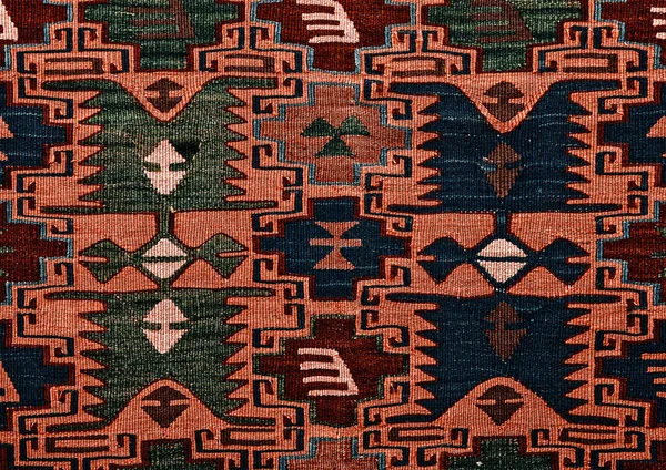 Folclore rumano adornos patrón sin costura. Bordado tradicional rumano. Diseño de textura étnica. Diseño de alfombra tradicional. Adornos de alfombras. Diseño de alfombra rústica —  Fotos de Stock