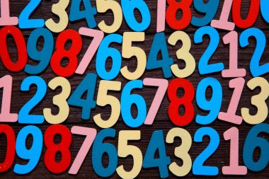 Sayıların arka plan. Sıfırdan dokuza. Numaraları ile arka plan. Numaraları doku.