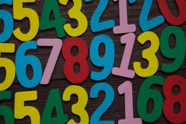 Sayıların arka plan. Sıfırdan dokuza. Numaraları ile arka plan. Numaraları doku.