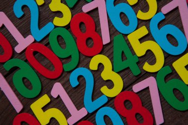 Sayıların arka plan. Sıfırdan dokuza. Numaraları ile arka plan. Numaraları doku.