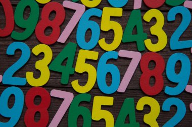 Sayıların arka plan. Sıfırdan dokuza. Numaraları ile arka plan. Numaraları doku.