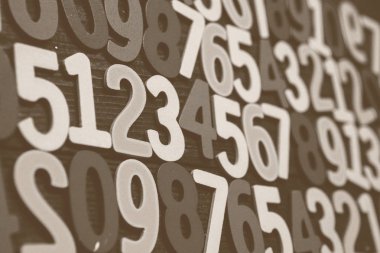 Sayıların arka plan. Sıfırdan dokuza. Numaraları ile arka plan. Numaraları doku.