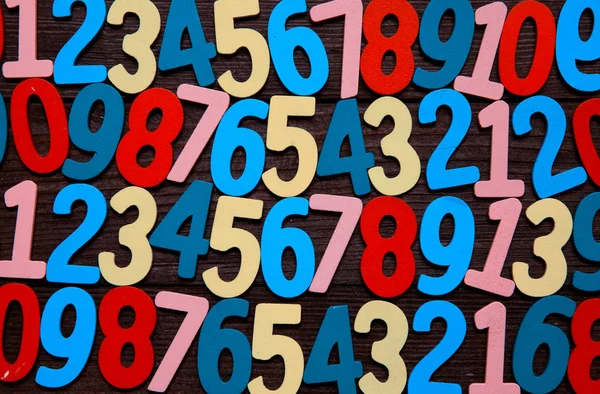 Background of numbers. from zero to nine. Background with numbers. Numbers texture. — Stock Photo, Image