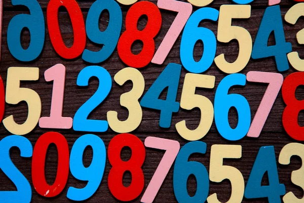 Contexto dos números. de zero a nove. Contexto com números. Textura dos números . — Fotografia de Stock