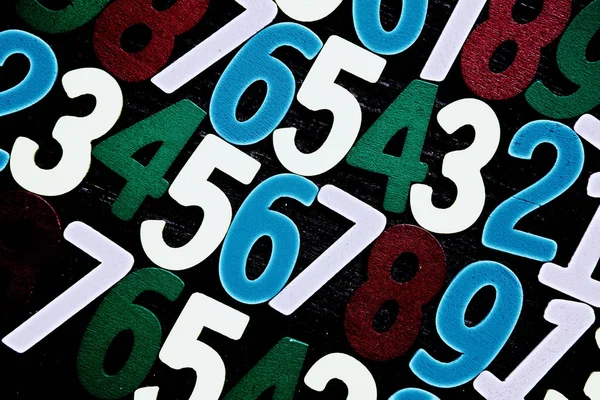 Sfondo di numeri. da zero a nove. Sfondo con numeri. Struttura dei numeri . — Foto Stock