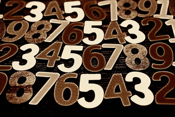 Вид цифр. від нуля до дев'яти. Фон з цифрами. Текстура чисел . — стокове фото