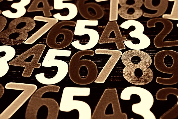 Contexte des chiffres. de zéro à neuf. Arrière-plan avec chiffres. Texture des nombres . — Photo