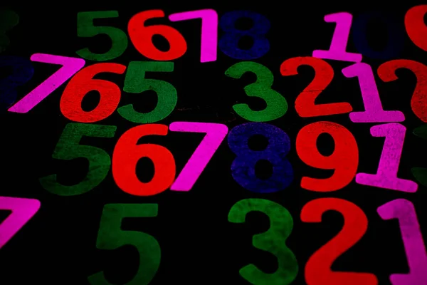 Background of numbers. from zero to nine. Background with numbers. Numbers texture. — Stock Photo, Image