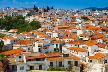 Island skiathos Yunanistan. Lüks Adası-Skiathos.Greece Adası. Cennet plaj