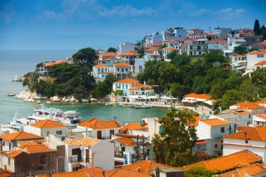 Island skiathos Yunanistan. Lüks Adası-Skiathos.Greece Adası. Cennet plaj