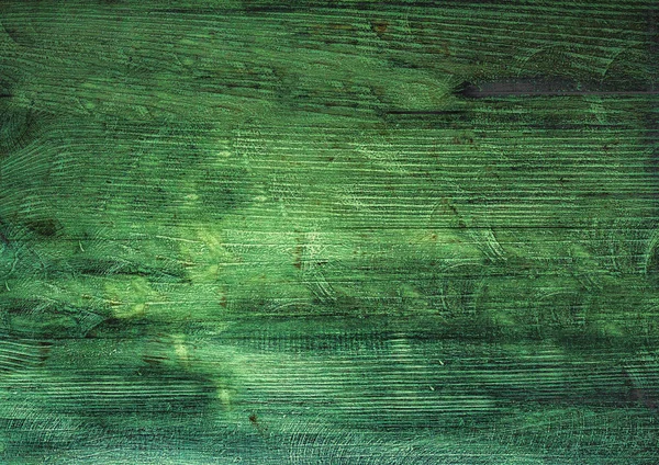 Donker groen hout. Natuurlijke textuur achtergrond. Vignet en schaduw effect. — Stockfoto