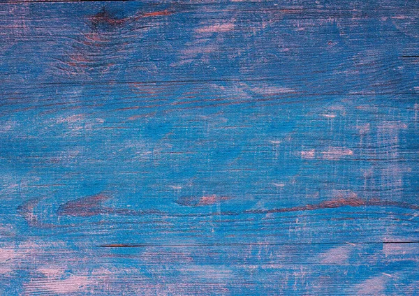 Alte blau lackierte Holzwand - Textur oder Hintergrund — Stockfoto