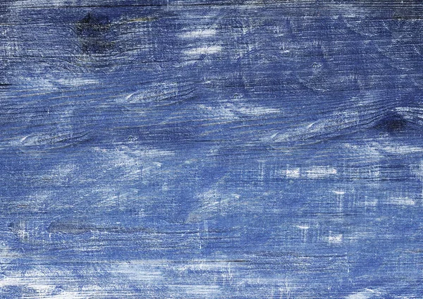Parede de madeira pintada de azul antigo - textura ou fundo — Fotografia de Stock