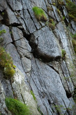Norveç'te renkli dağ sahneleri. Güzel manzara Norveç, Scandinavia. Norveç dağ manzarası.