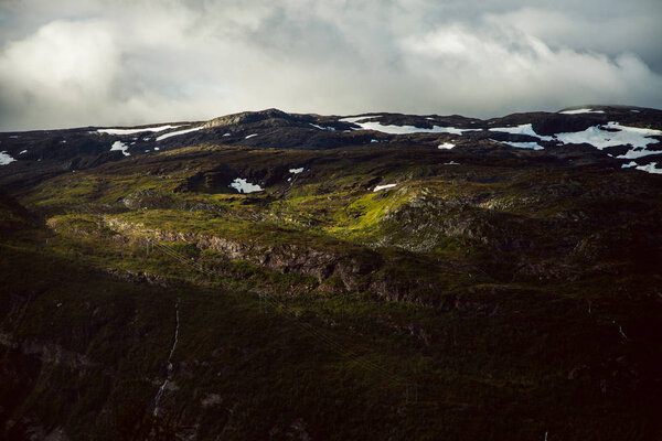 Colorful mountain scenes in Norway. Beautiful landscape of Norway, Scandinavia. Norway mountain landscape
