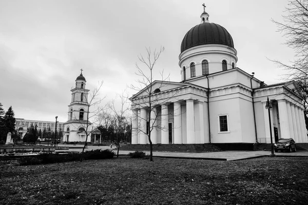 Ulica Deszczu Kiszyniowie Stolicy Republiki Mołdawii Architektura Budynków Aleja Stefana — Zdjęcie stockowe