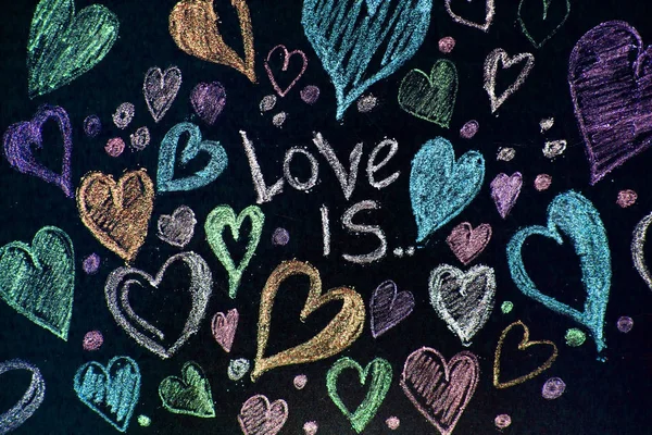Dia Dos Namorados Dia Dos Namorados Cartão Saudação Coração Fundo — Fotografia de Stock
