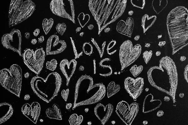 Walentynki Walentynki Życzeniami Serca Tle Drewnianych Serce Miłości Ślub Życzeniami — Zdjęcie stockowe
